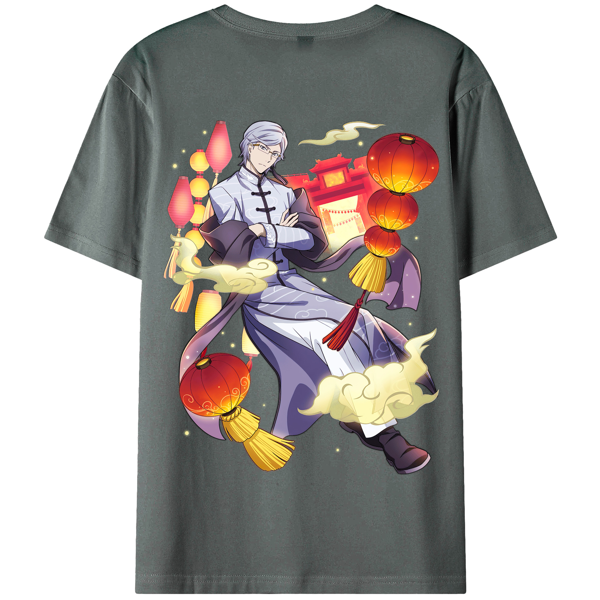 （画像用） 文豪ストレイドッグス Bungo Stray Dogs 綿100％半袖Tシャツ（背面プリント）